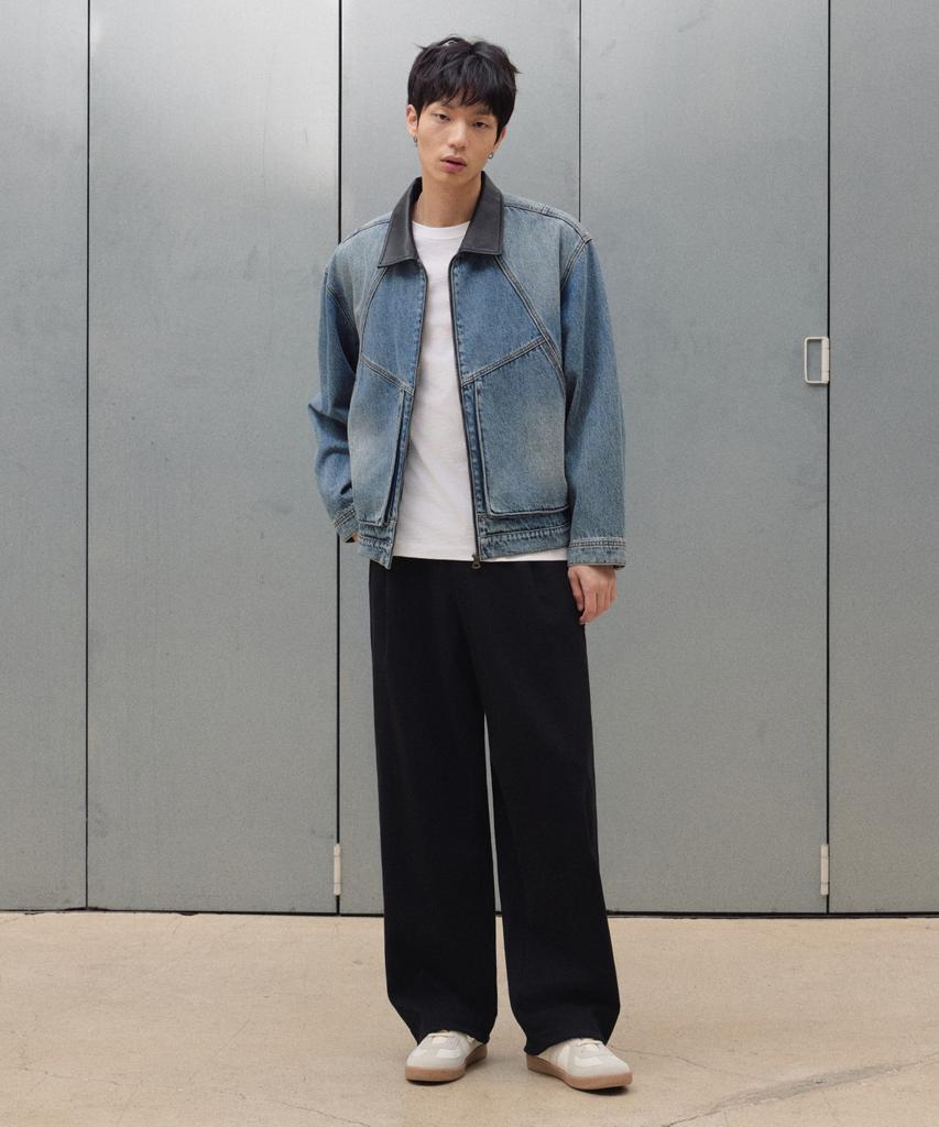 AGOD Carpenter Daimaru Sweat Wide Pants [Black]