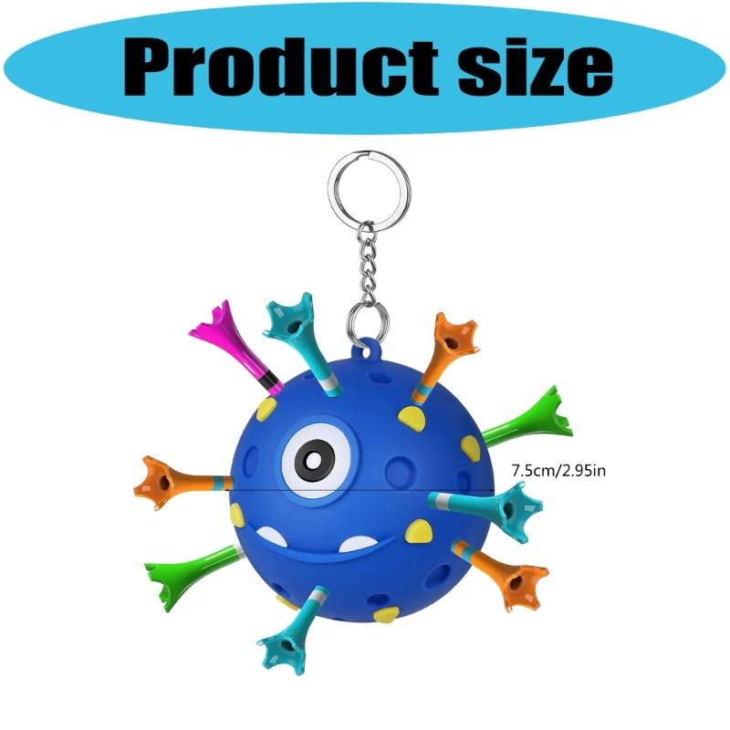 Portable Silicones Golf Tees Holder With Light weight Build For Easy Carrying And Storage In Golf Bags