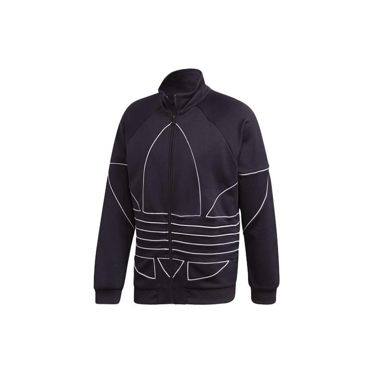 adidas originals Large Stand Collar Casual Sports Jacket Black Men s GE0810 XS