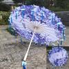 Ancient Style Oil Paper Umbrella with Petal Tassel for Children's Hanfu Dance