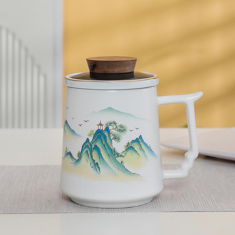 Premium Ceramic Mug with Custom Logo - Gift for Annual Company Event or Cultural Souvenir