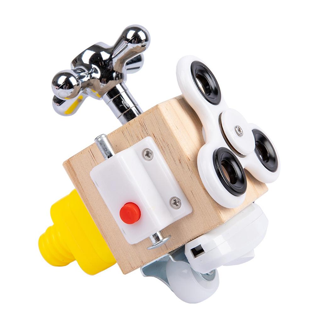 Busy Block Toy For Children, Educational Interactive  Wooden Toy