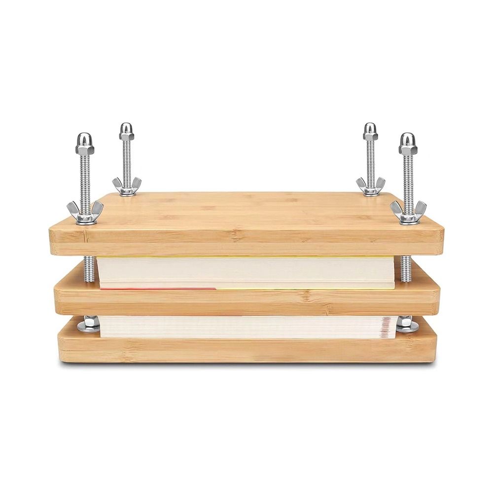 Wooden Bamboo Book Press Portable Book Press Binding Machine Book Binding Kits  Book Binding Tool