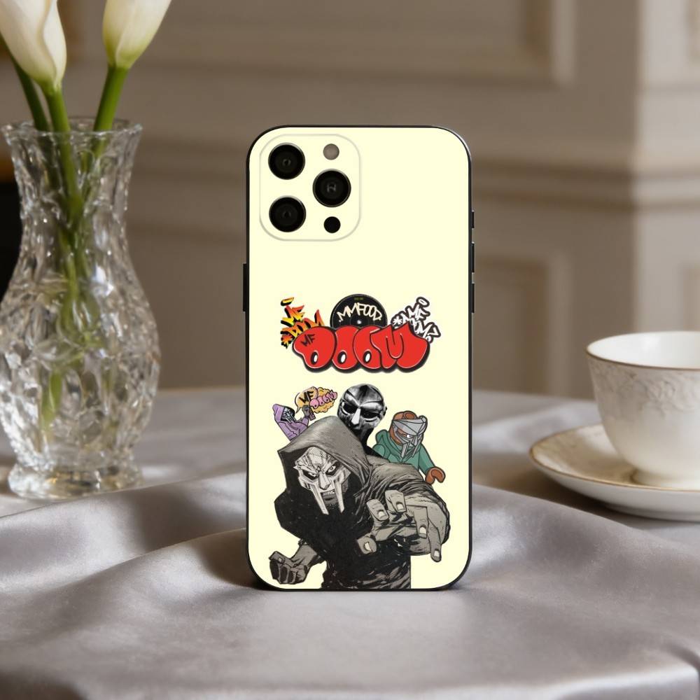 M-MF-DOOMs-RapperS  Phone Case For iPhone 17,16,15,14,13,12,11 Plus,Pro Max,XS,Soft Silicone Black Cover
