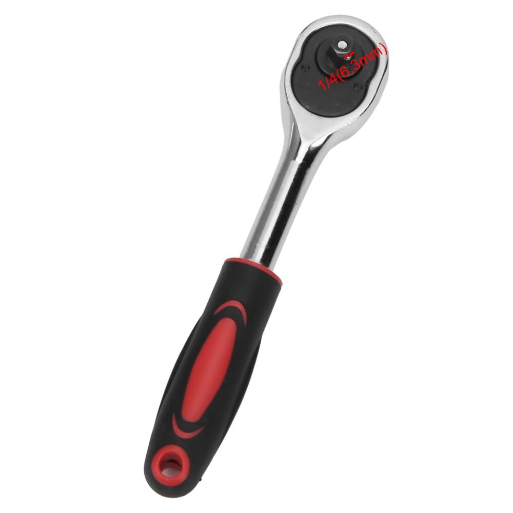 8 Inch Ratchet Wrench 1/4" Drive Hand Tool  for Filter, Spark Plug, Lug Nut, Garage Repairing