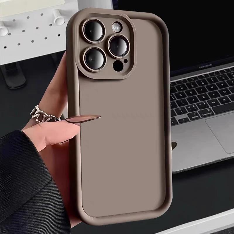 Shockproof Soft Silicone Cover Phone Case For For Iphone 16 promax 17 15 14 Pro Max 13 12 11 XS XR 7 8 Plus Candy Color Matte Funda