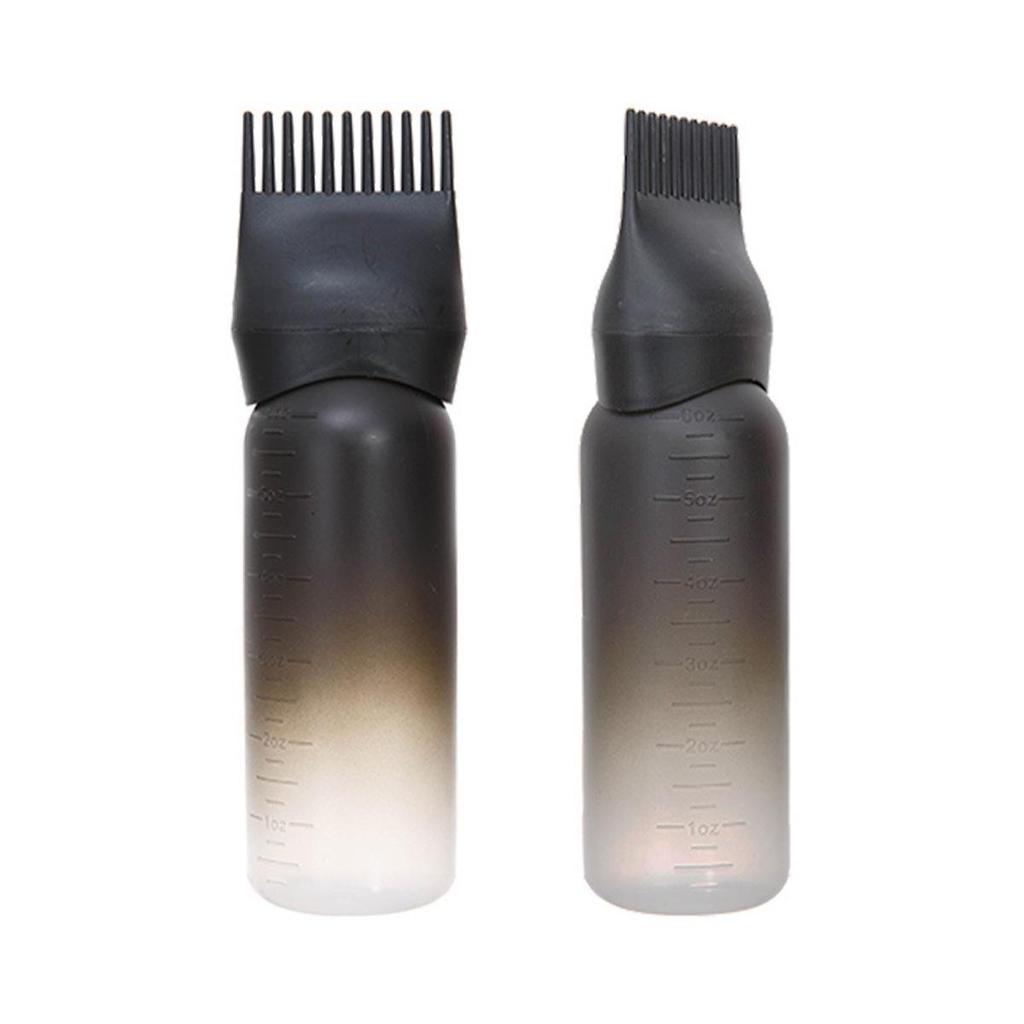 Multi-Color Hair Dye Bottle with Comb & Scale - Easy Press Application