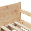 Bed Frame with Headboard Brown 80 x 200 cm Engineered Wood