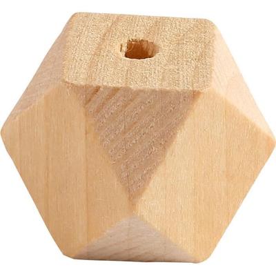 Diamond-shaped Wooden Bead. Ref 56125