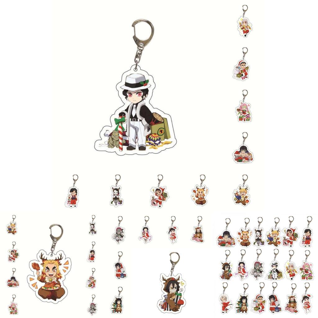 High-quality Demon Slayer Keychain With Iconic Characters Tanjirou Nezuko Zenitsu Giyuu
