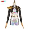 ANIMECC SKLADEM Huntrix Rumi Mira Zoey Cosplay Dětský Dospělý Kostým Paruka K-pop Lovci Démonů Černá Zlatá Halloween pro Ženy