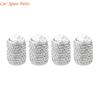 Y4UA General Twinkle Tire Valves Stem Caps Metal Tire Valves Stem Covers Dustproof Tire Caps Car Accessories for Car & Bikes