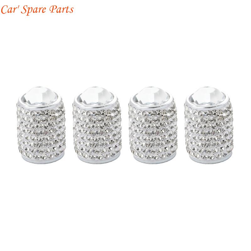 Y4UA General Twinkle Tire Valves Stem Caps Metal Tire Valves Stem Covers Dustproof Tire Caps Car Accessories for Car & Bikes