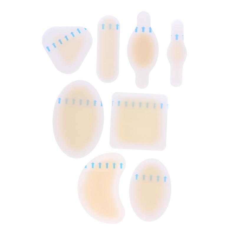 24Pcs Blister Plasters Invisible Hydrocolloid Gel Blister Bandages Blister Cushion Pad For Heel Foot Toe And Guard Skin