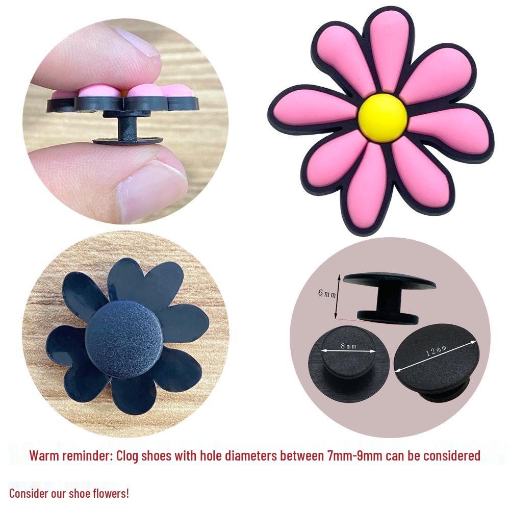 Cross-Border Pink Series Crocs Charms DIY Soft Rubber Shoe Decorations
