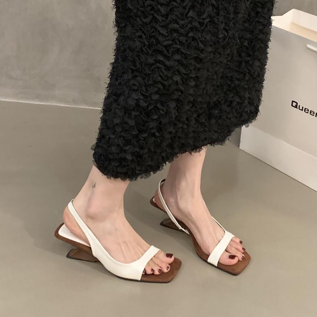 Spot Version~ French Wedge Heel with Sandals Female Gentle Temperament Open-toed High Heels with Skirt Fairy Roman Shoes