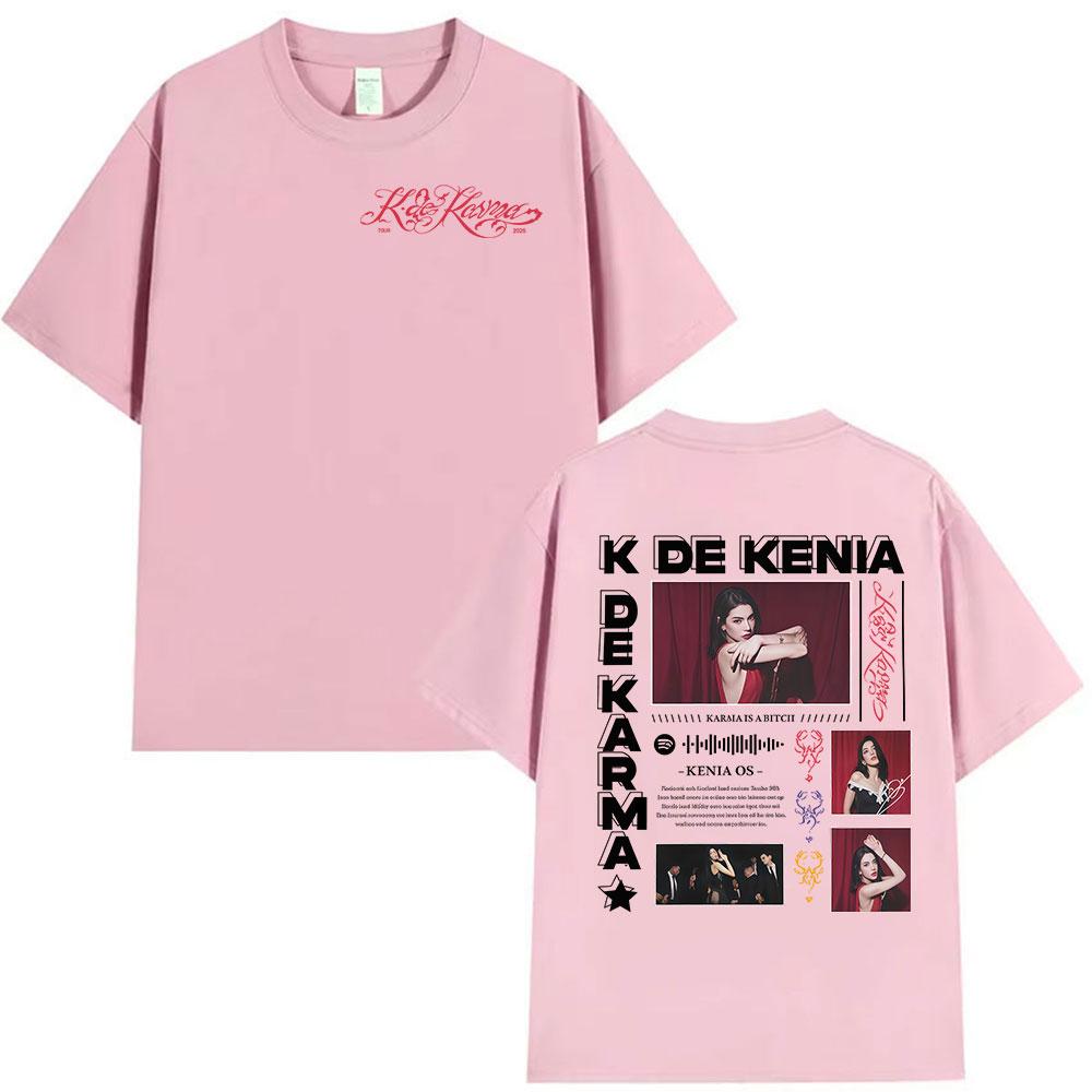 Kenia Os K De Karma Album Graphic T Shirt Unisex Women Vintage Gothic Oversized Cotton Tshirts Hip Hop Aesthetic Clothing Tshirt