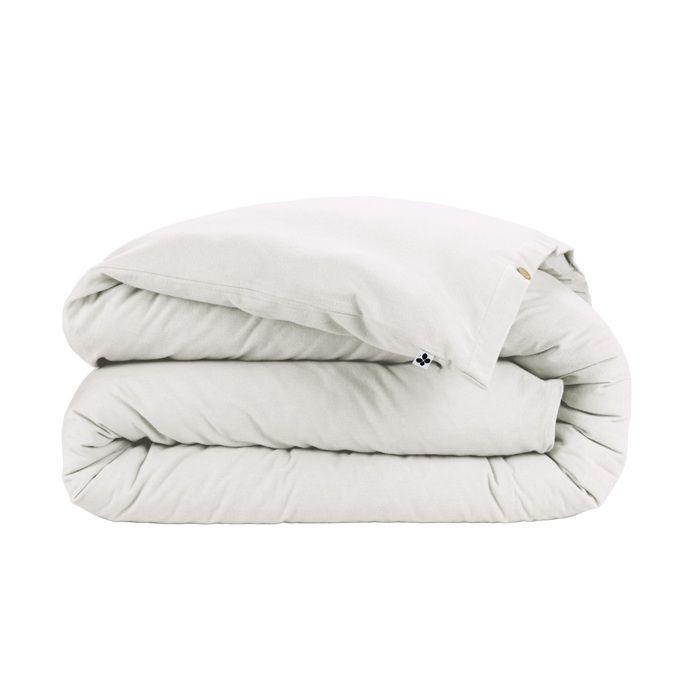 Housse de couette en flanelle 240 x 220 cm Candice Neige