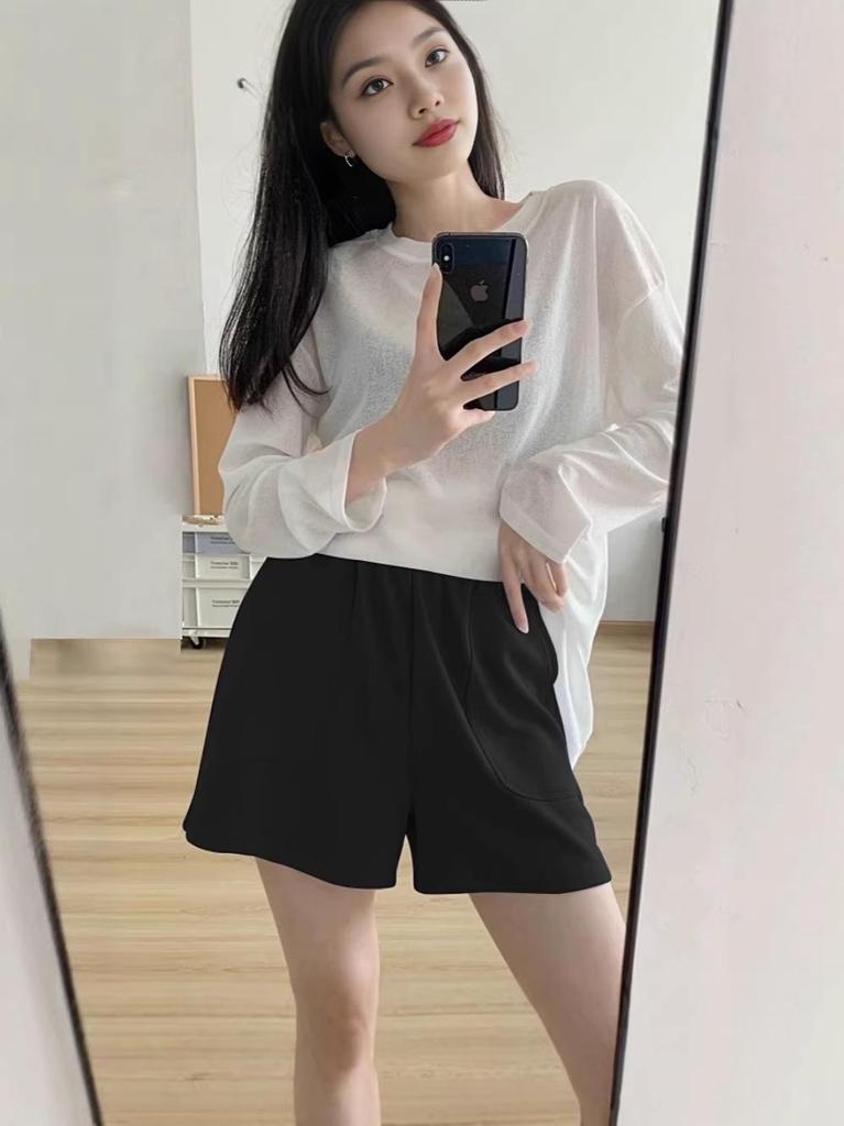 2026 Summer Maternity Shorts: Thin, Non-Constricting for Belly, Petite Wide-Leg Five-Point Pants