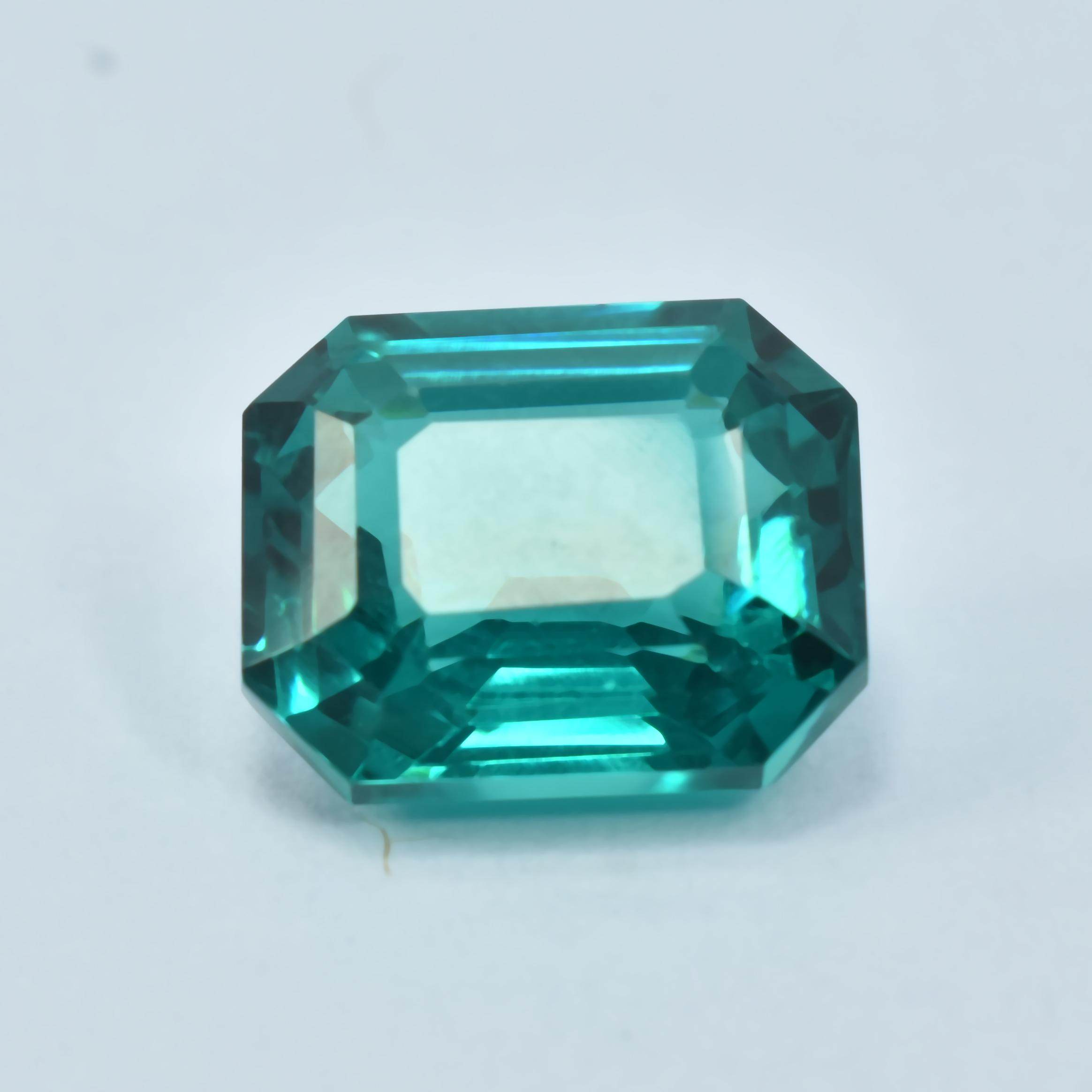 

Emerald Cut 10.15 Ct NATURAL Green Tourmaline CERTIFIED Excellent Loose Gemstone SU-1101 12.3 mm approx зелений