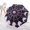 1pc Moon Phases Stars Automatic Folding Umbrella, Heavy Duty 8 Rib Iron Frame,  Suitable for Travel, Daily Use, Birthday, Decor Gift  77
