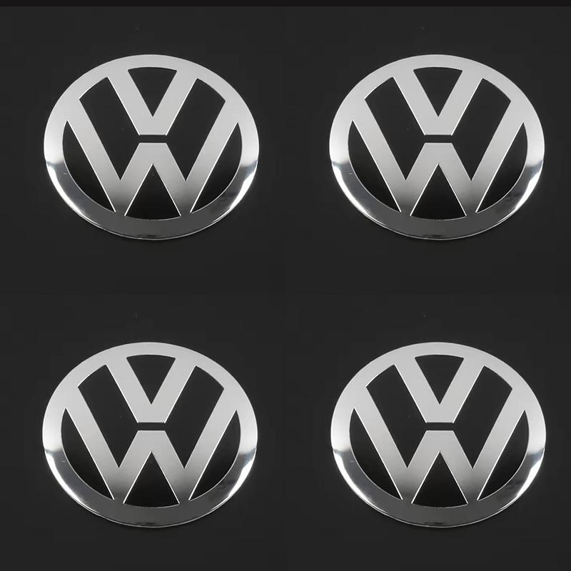 KUDFZ1 Car Wheel Center Hub Cap Stickers Accessories  For VW Golf Amarok T5 Phaeton Teramont ID3 Tiguan T-Cross Passat Magotan Arteon