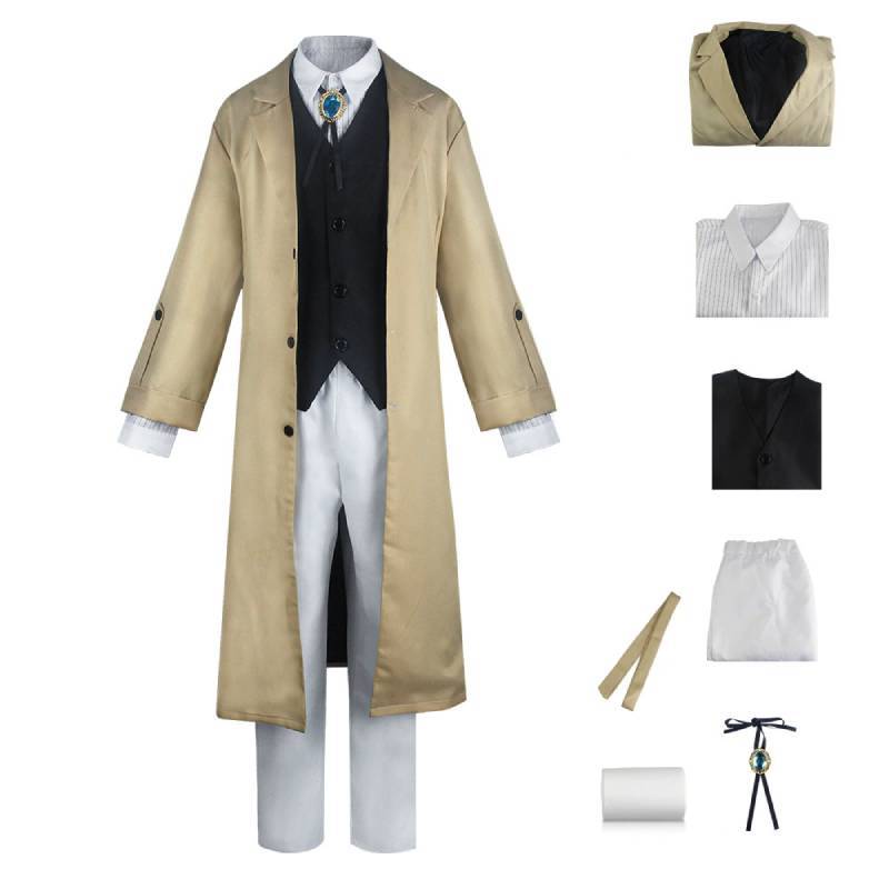 Bungo Stray Dogs Cosplay Costumes For Anime Fans With Cosplay Accessories For Role Play