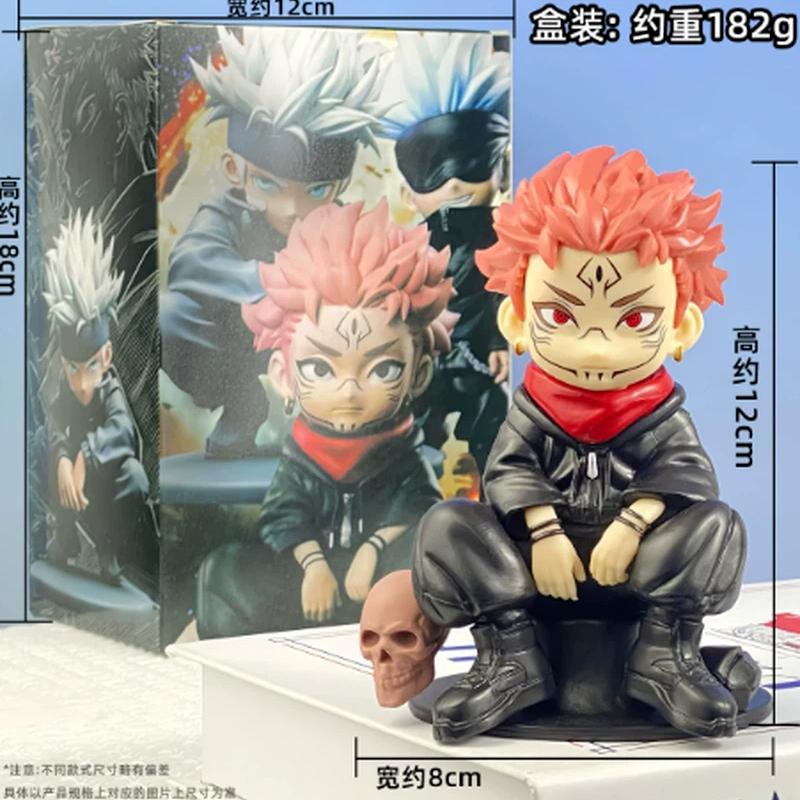 Jujutsu Kaisen: Gojo Satoru Itadori Yuji Fushiguro Megumi Action Figure Model Cool Statue Car Chassis Ornament Toys Boy Gifts