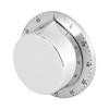Manual Mechanical Kitchen Timer with Magnetic Base Countdown Cooking Baking Timing Tool Silver