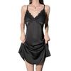 Beautiful yarn new sexy slim lace V-neck suspender nightdress women's pure desire to gather chest pads