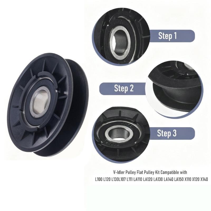 MXLA GX20286 GX20287 Lawn Mower Belt V Idler Pulley Compatible for LA155 LA165 LA175 D110 D120 D130 D140 D150 D160 Models
