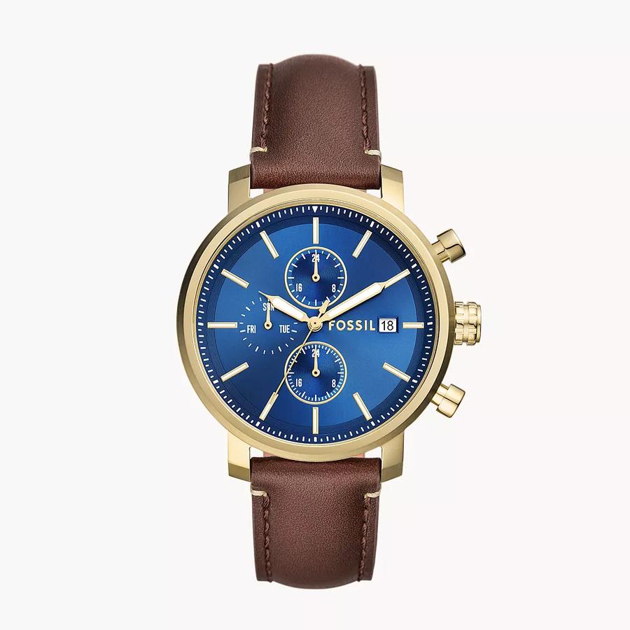 Fossil Men`s Quartz Watch BQ2848 blue