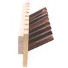 Wooden Coat Rack with Flip Hooks Wall-Mounted Clothes Hanger