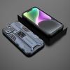 For iPhone 15 Foldable Kickstand Phone Cover PC+TPU Shockproof Protective Case