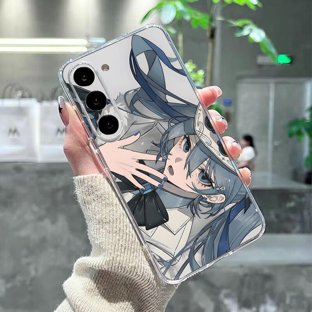 Suisei H-Hoshimachi Phone Case For Samsung S26 S25 S24 Ultra S23 Fe S22 S20 S21 Plus Plus 5G Fe Transparent Cover