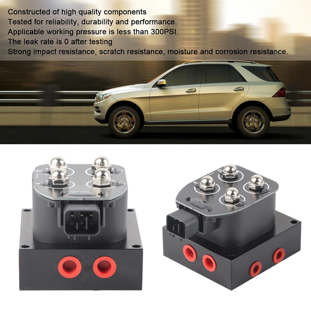 12V 12.6W 0-300psi Magnetventil Luftfahrwerk Verteilerventilblock für Auto LKW