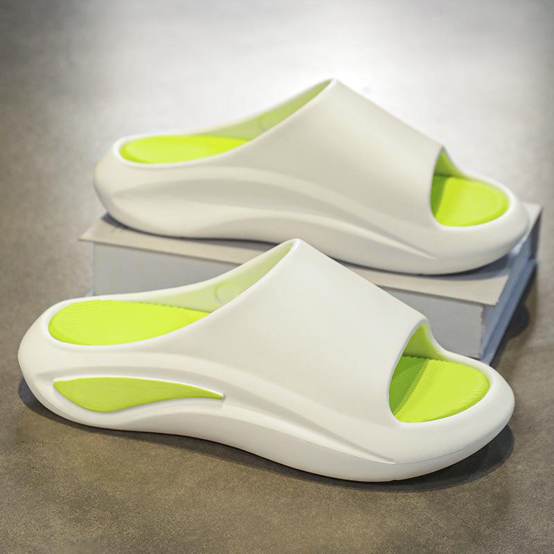 

Наступая на дерьмовые тапочки мужские летние нескользящие сандалии для ванной комнаты для купания на платформе спортивная мужская обувь с одним словом 39