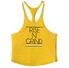 Muscleguys Muscleguys Brand Cotton Ermeløs skjorte med hettegenser Sportsklær gym Klær Fitness Menn Bodybuilding stringer tank topper singlets