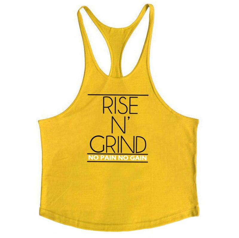 Muscleguys Muscleguys Brand Cotton Ermeløs skjorte med hettegenser Sportsklær gym Klær Fitness Menn Bodybuilding stringer tank topper singlets