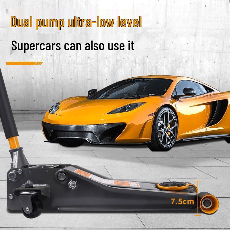 3-Ton Ultra-Low Profile Hydraulic Jack for Auto Repair and Tire Changes