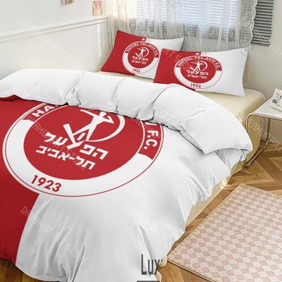 Set Biancheria da Letto Hapoel Tel Aviv Stampa 3D Singolo Matrimoniale King Full Size Copripiumino Federa Letto Ragazzi Ragazze Adulti Tessili per la Casa