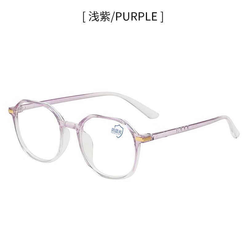 Gjennomsiktig datamaskinbrilleinnfatning Kvinner Menn Antiblått lys polygon briller Blokkerende briller Optisk brillebrille