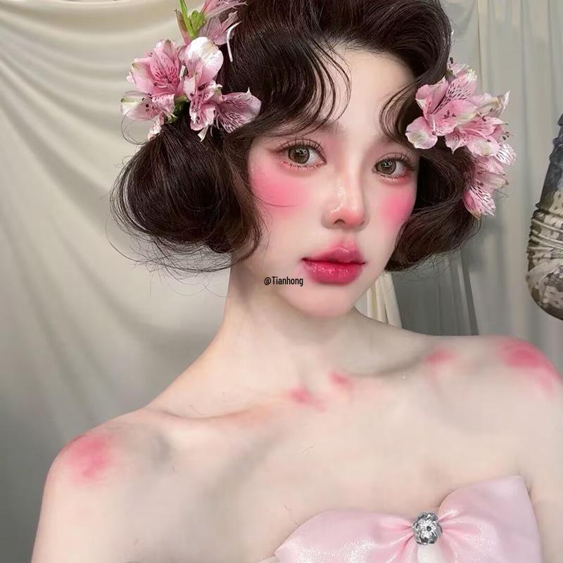 Mori Style Bridal Flower Headpiece: Fairy Princess Hair Accessory for Outdoor Wedding Photo Shoots