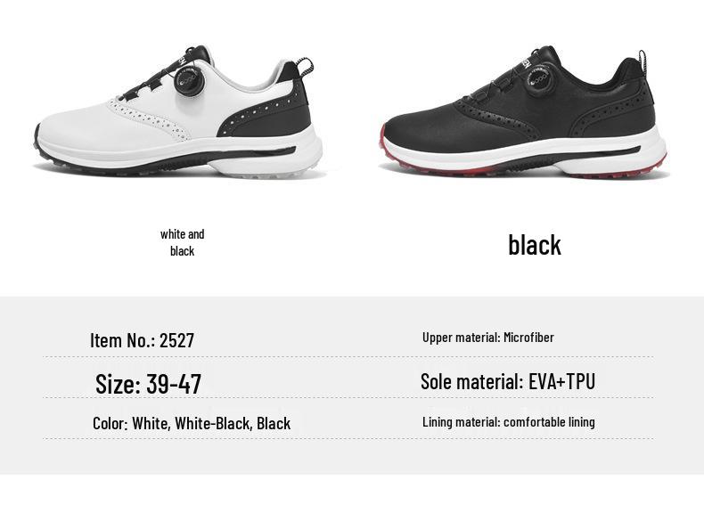 Men's Breathable Non-Slip Golf Shoes with Rotary Buckle for Spring/Summer