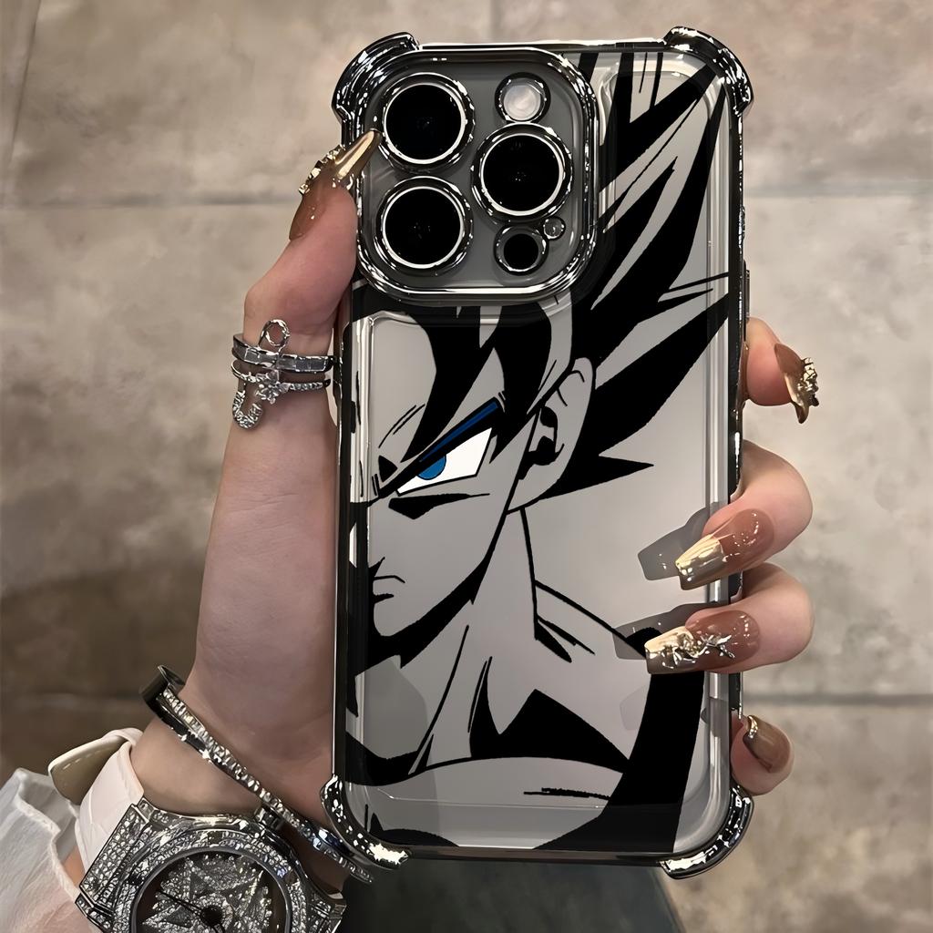 Black Anime Sons Gokus Hot Plating Phone Case For IPhone 17 17e 16e 16 15 14 13 12 11 Pro Max X XR XSMax 8 Mini Air Plus Airabag