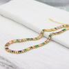 Women's Gold Colorful Choker Necklace Shiny Rainbow Crystal Zircon Tennis Chain Statement Jewelry Dropshipping