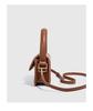 ZA Women's Mini Casual Crossbody Trapezoid Handbag in Black/Brown