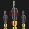 30Pcs/Lot Copper Head Fishing Bobber Tackles Accessories Floats Seat Rotation Bobbers Float Silicone Set Fishing Accessories