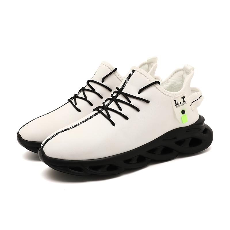 

Lightweight Leather Waterproof Running Shoes Men Autumn Winter Leather Windproof Casual Sneakers Male Non-Slip Jogging Shoe 43