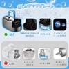 Electric Bubble Machine, Automatic Bubble Maker, USB or External Power Supply, Suitable for Outdoors, Picnics, Parties, Weddings, etc. (Black)
